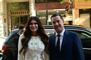 Στο υπουργείο Υγείας η Κίμπερλι Γκίλφοϊλ - Συνάντηση με Γεωργιάδη