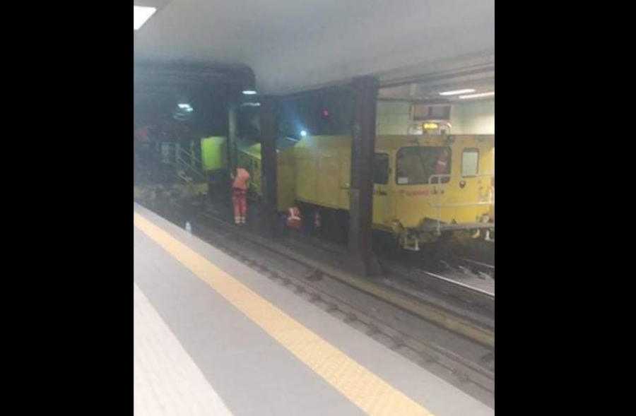 Εργατικό δυστύχημα στον ΗΣΑΠ: Το μηχάνημα λείανσης είχε εκτροχιαστεί και πάλι τον Αύγουστο (εικόνες)