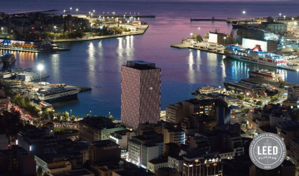 Ο Πύργος Πειραιά λαμβάνει πιστοποίηση LEED Platinum και καθίσταται ο πρώτος πράσινος ουρανοξύστης στην Ελλάδα