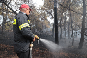 Ρέθυμνο: Στο πόδι η Πυροσβεστική για φωτιά σε δύσβατη περιοχή