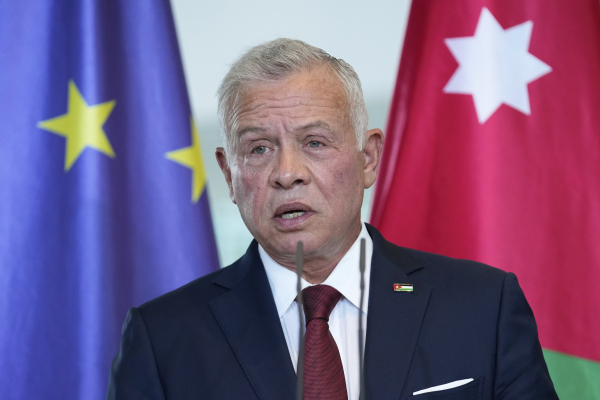 Βασιλιάς Ιορδανίας: Απορρίπτει κατηγορηματικά την προσάρτηση της Δυτικής Όχθης και τον εκτοπισμό των Παλαιστινίων