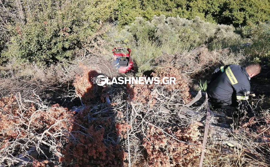 Κρήτη: Τουρίστες έπεσαν με αυτοκίνητο σε γκρεμό