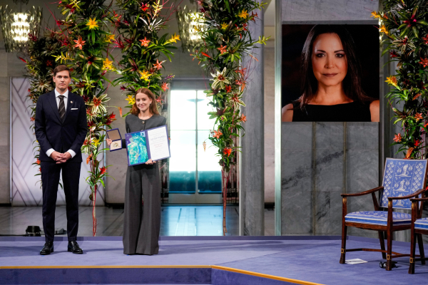 Βραβεία Νόμπελ: Το μήνυμα της Ματσάδο - «Η Βενεζουέλα θα αναπνεύσει ξανά»