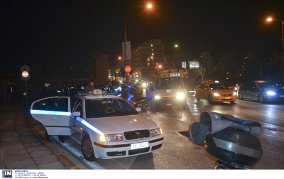 Θεσσαλονίκη: Εκτροπή αυτοκινήτου μετά από καταδίωξη, το παράτησαν και την «έκαναν»