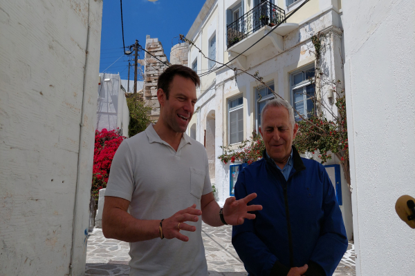 Τα μποφόρ σταμάτησαν τον Στέφανο Κασσελάκη στην Αστυπάλαια