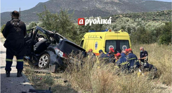 Τραγωδία με τρεις νεκρούς σε τροχαίο στην Αργολίδα