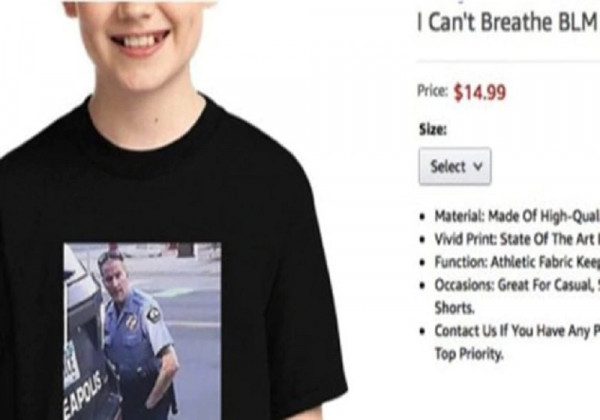 Σάλος με παιδικό μπλουζάκι με τη δολοφονία Φλόιντ που πωλούνταν μέσω Amazon
