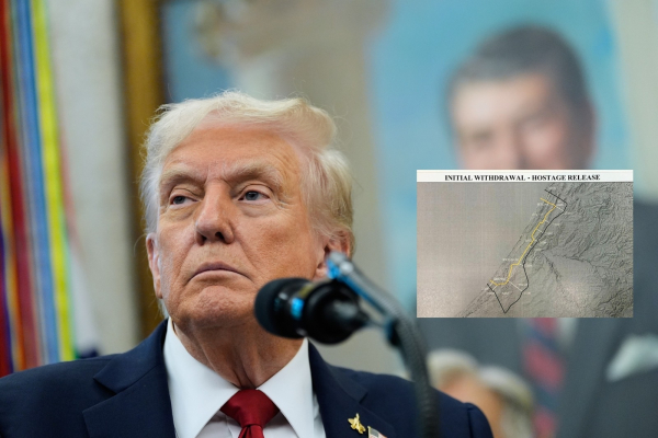 Τραμπ: Αυτός είναι ο χάρτης με το σχέδιο απόσυρσης που δέχτηκε το Ισραήλ