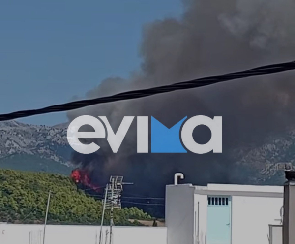 Φωτιά στη Μακρυκάπα Εύβοιας - Επιχειρούν 5 εναέρια, ήχησε 112 για εκκένωση