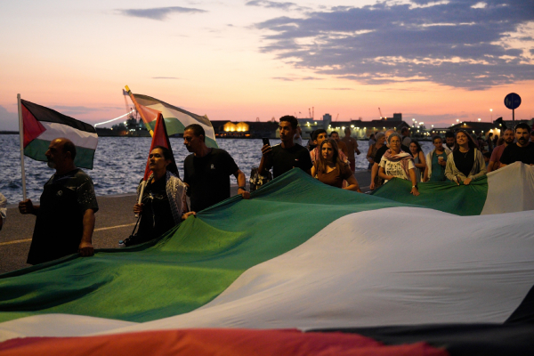Πορεία για την Παλαιστίνη στη Θεσσαλονίκη (Εικόνες)