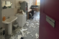 Κατέρρευσε τμήμα οροφής στο Βενιζέλειο - «Παιδιά χαλαρώστε» η απάντηση Γεωργιάδη (Εικόνες)