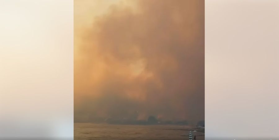 Φωτιά τώρα στην Μονεμβασιά