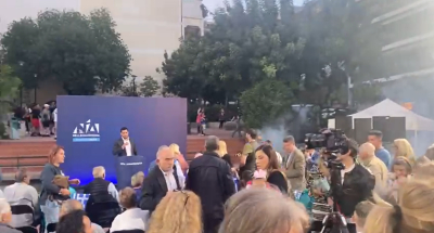 Δακρυγόνα στην ομιλία του Κωνσταντίνου Κυρανάκη στου Ζωγράφου (βίντεο)