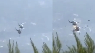 Tragic accident involving firefighting helicopters near Athens