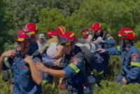 Κεφαλονιά: Διάσωση 62χρονης τουρίστριας στη Φτέρη (Βίντεο)