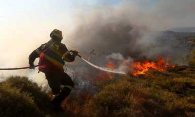 Υπό μερικό έλεγχο η πυρκαγιά στη Χάλκη Νεμέας