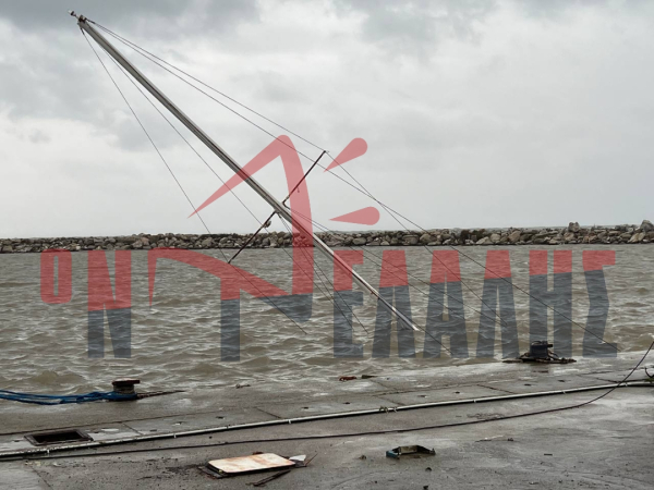 Βυθίστηκε ιστιοφόρο στο λιμάνι της Παραλίας Κατερίνης