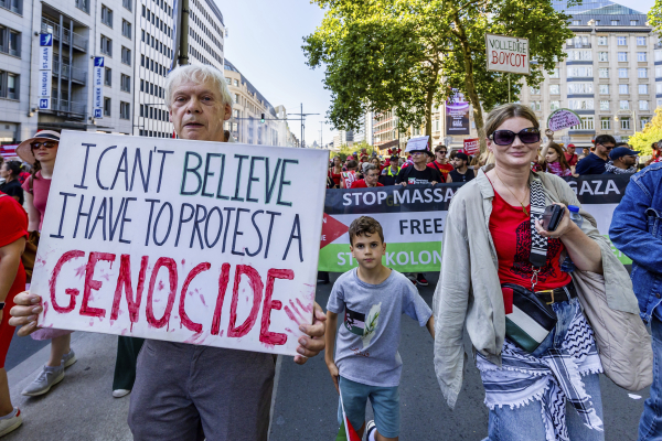 Βρυξέλλες: Χιλιάδες διαδηλωτές στους δρόμους υπέρ των Παλαιστινίων