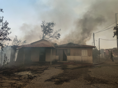 Φωτιά στην Ηλεία: Μεγάλη αναζωπύρωση στη Νεμούτα απειλεί σπίτια