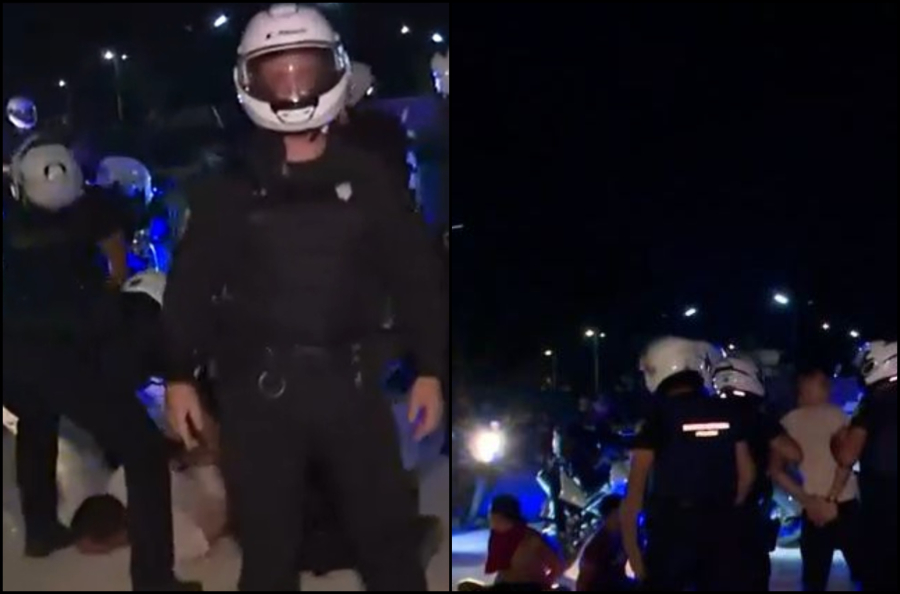 Ξύλο σε πλημμυροπαθείς στη Λάρισα: Σοκαριστική σκηνή με άνδρα της ΕΛΑΣ να πιέζει γκλομπ στο λαιμό νεαρού