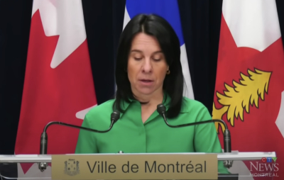 Η Δήμαρχος του Μόντρεαλ κατέρρευσε την ώρα της ομιλίας της (βίντεο)