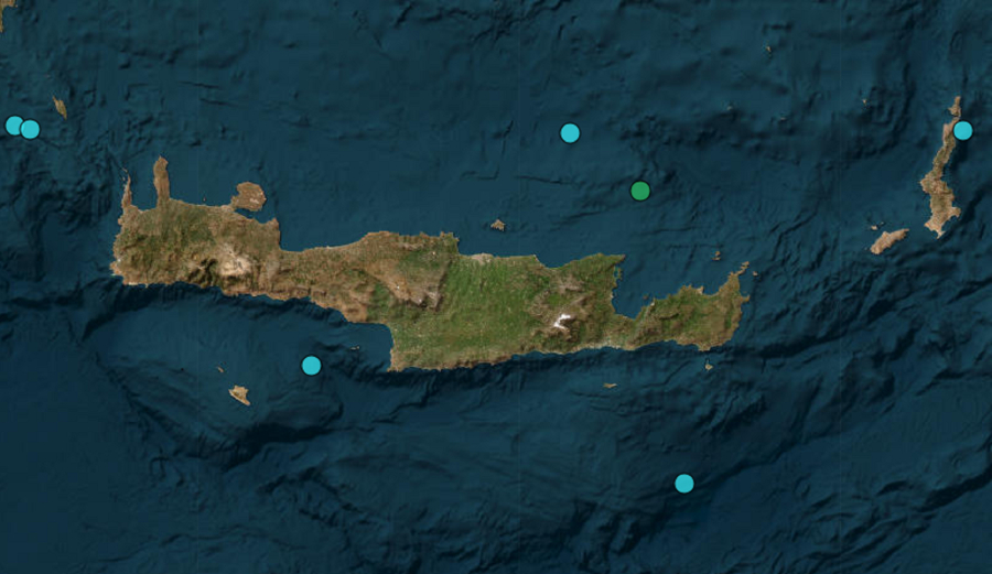 Σεισμός τώρα ανοιχτά της Κρήτης