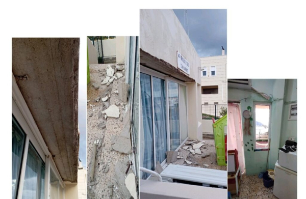 Σαλαμίνα: Κατέρρευσε σοβάς ταβανιού στο 4ο Νηπιαγωγείο (φωτο)